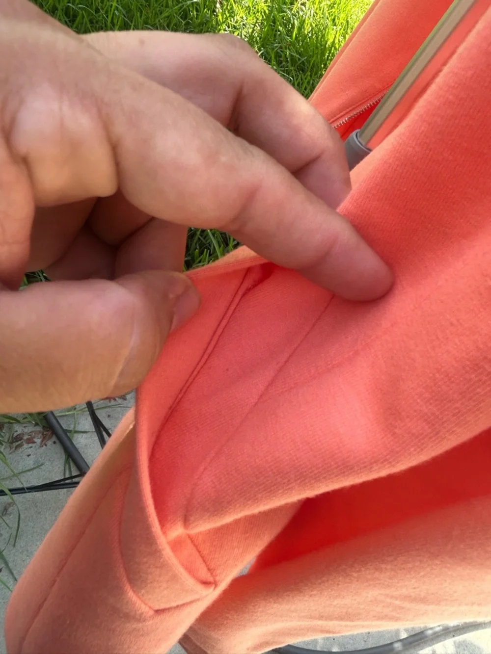 Coral Zip-Front Blazer Jacket